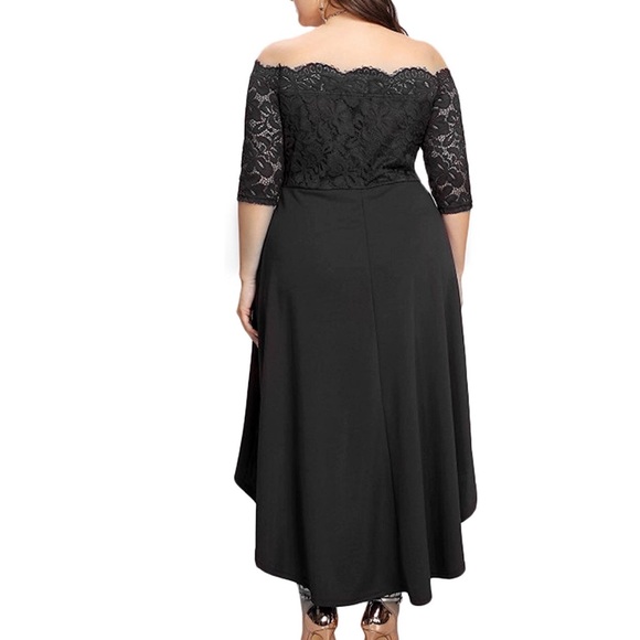 Plus Size❣️👑 Hi-lo Spades Queen Dress, 14w-22w - Picture 3 of 8